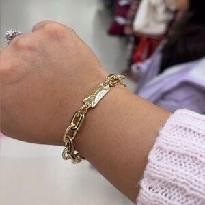 Coach Gold Chain Bracelet